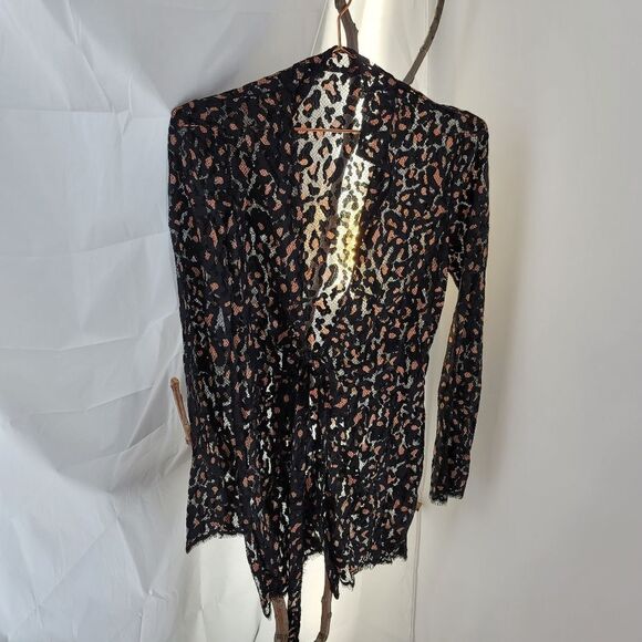 Agent provocateur black cheetah lace mini robe - Picture 7 of 7